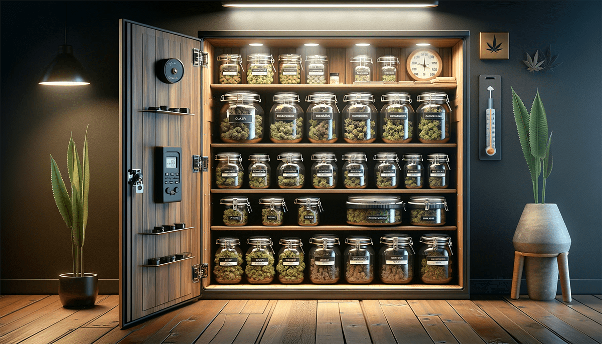 Lagerung von Cannabis