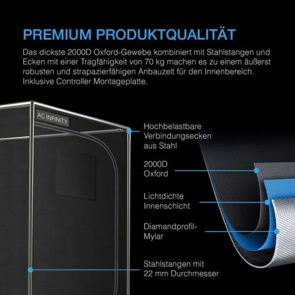 advance grow zelt system pro 120x120x200 4 pflanzen set7