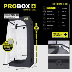 Growbox Set 80H | 80x80x180 cm | Garden Highpro – Bild 7