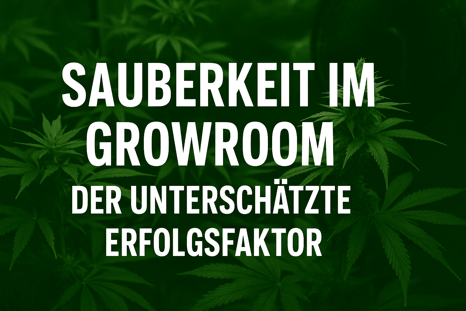 sauberkeit im growroom