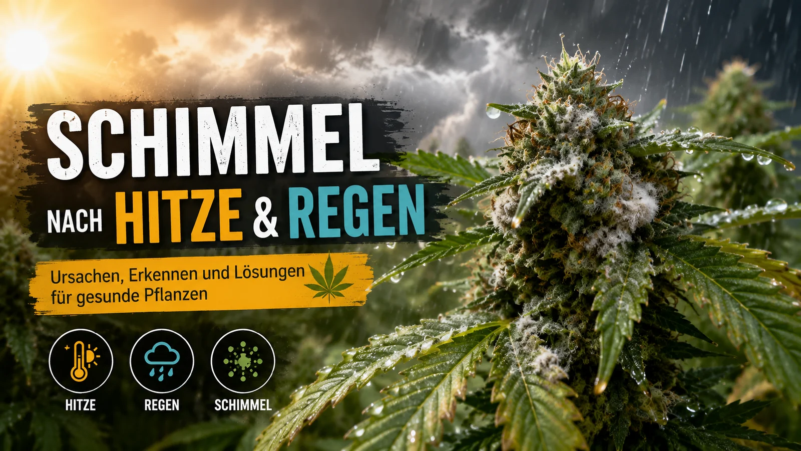 Schimmel nach Hitze an Cannabis-Blüten erkennen und handeln
